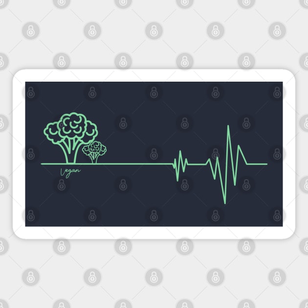 Vegan Heartbeat Magnet by Egit